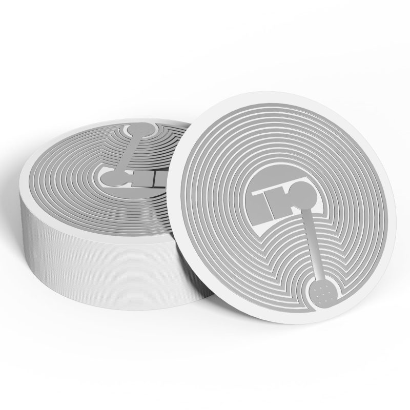 NFC Tag Coin – PVC Sticker - Image 2