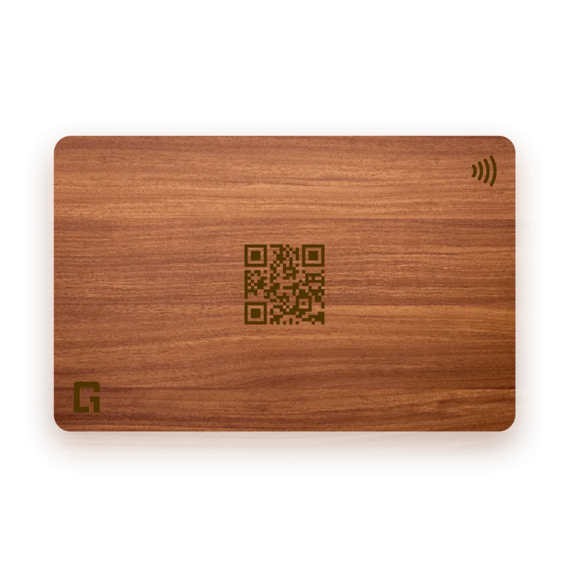 Digital Business Card – Wooden Card - Image 2