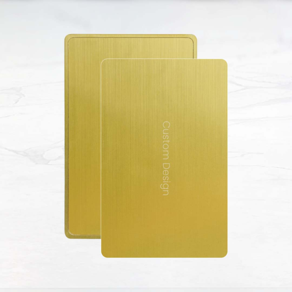 Digital Business Card - Gold Metal