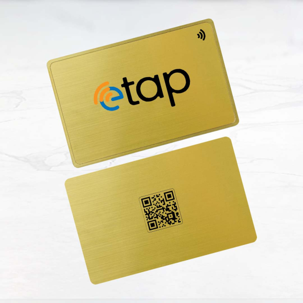 Digital Business Card - Gold Metal
