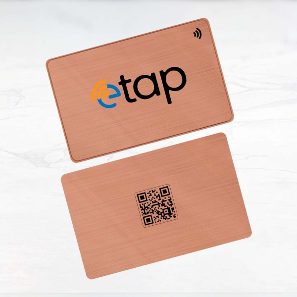 Digital Business Card - Rose Gold Metal