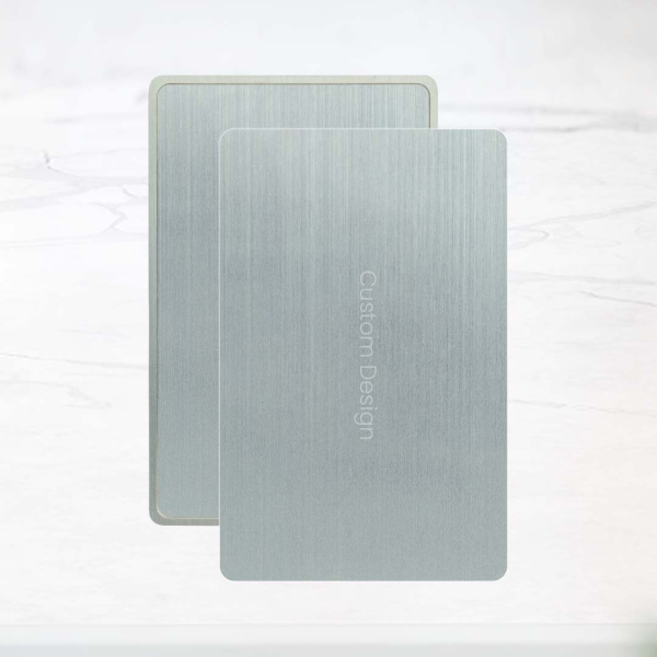 Digital Business Card - Silver Metal