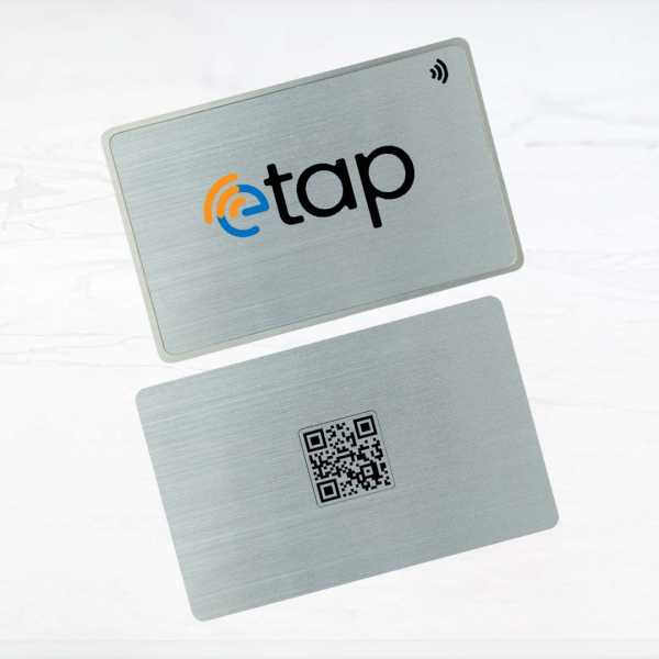 Digital Business Card - Silver Metal
