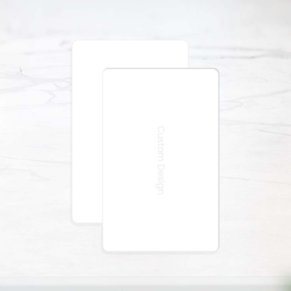 Digital Business Card - White Metal