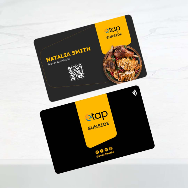 NFC Digital Food Menu Card